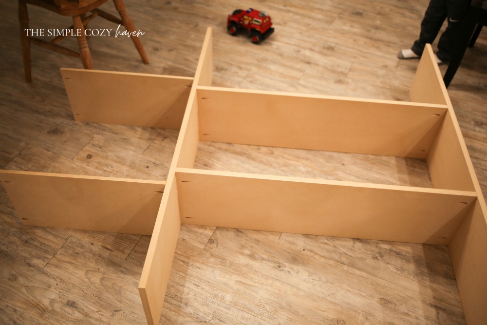 how to: built ins with repurposed cabinets