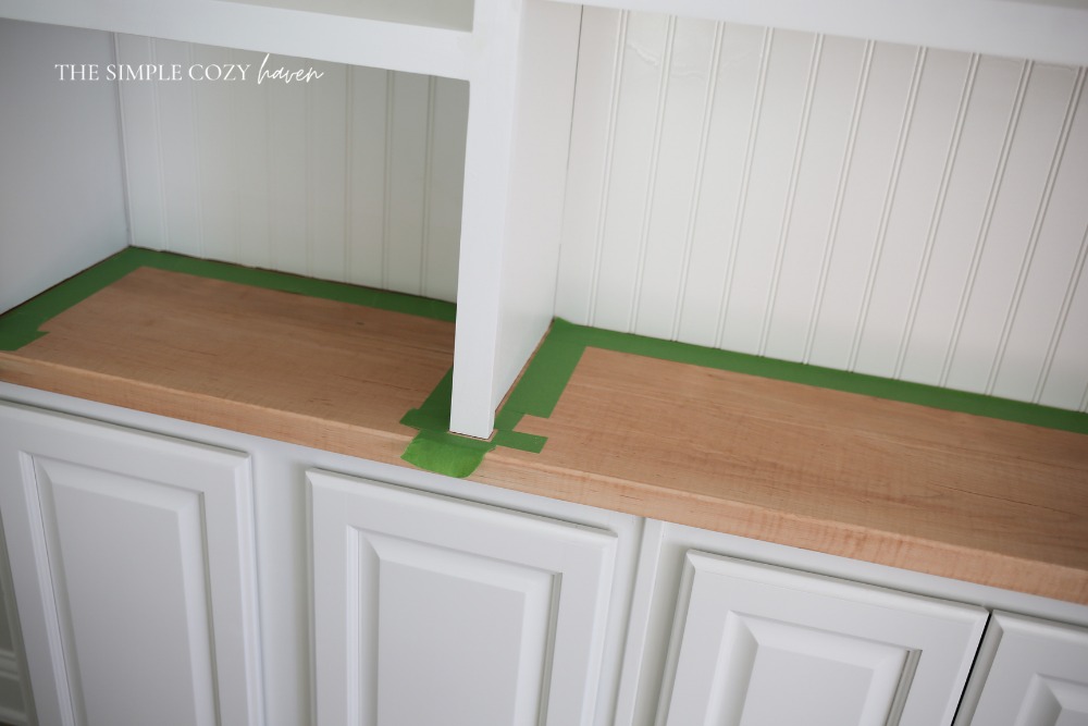 how to: built ins with repurposed cabinets