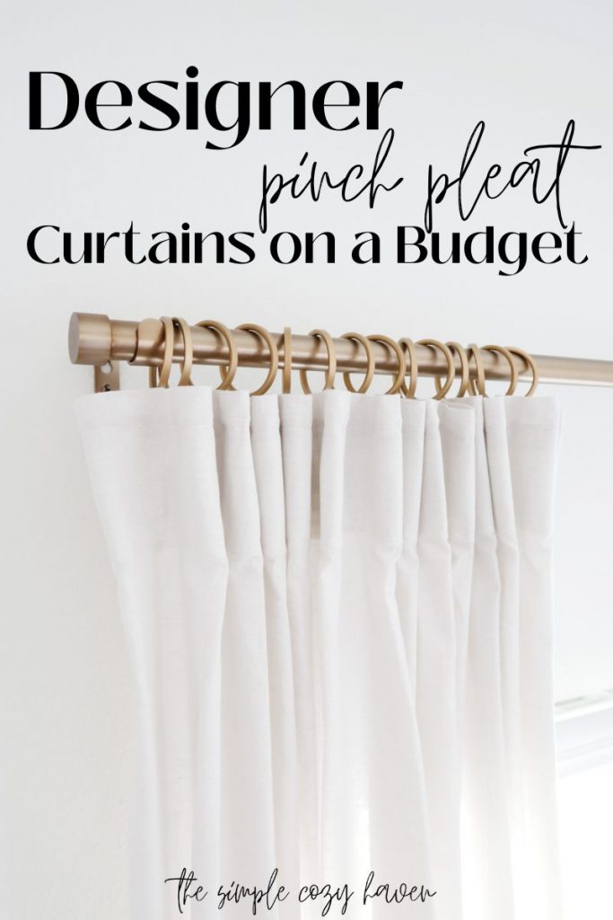 designer pinch pleat curtains on a budget