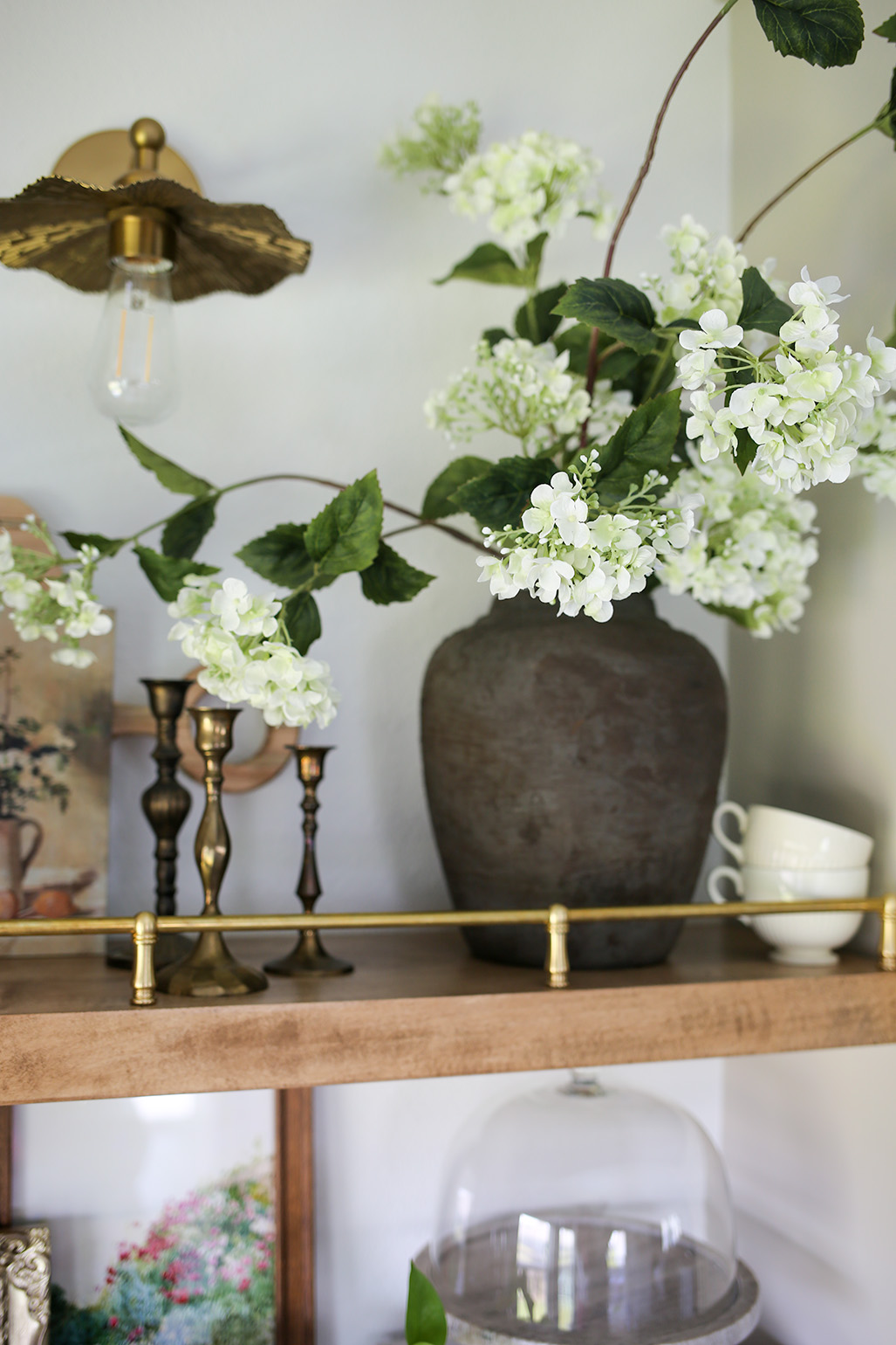 How I Made a Brass Gallery Rail from Lamp Parts